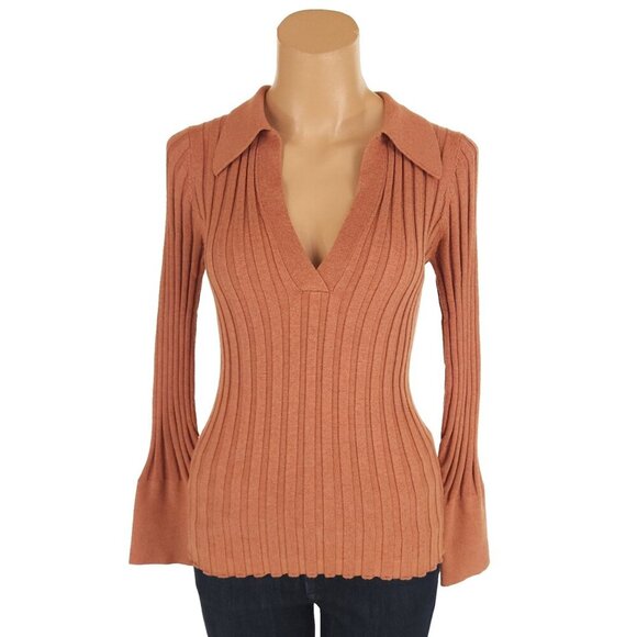 Nicholas Ivanna Sweater Size S Womens Desert Brown $245 - Picture 2 of 13